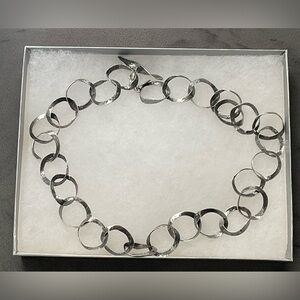 925 Silver Links Collar Necklace